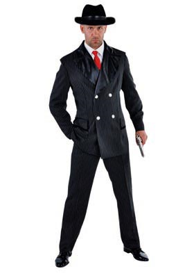 Gangster pak zwart VERHUUR