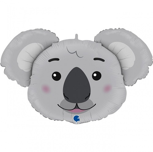 Folieballon Koala hoofd 94cm