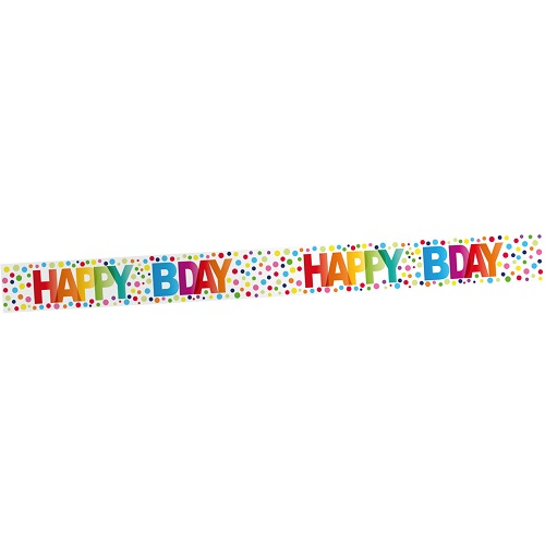 Markeerlint Happy birthday dots 15m