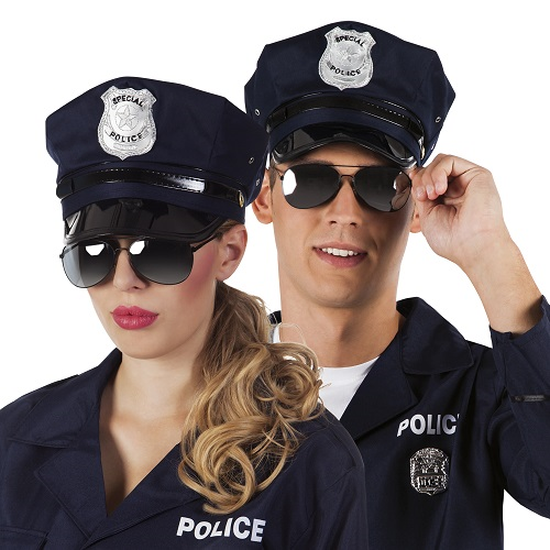 Bril police spiegelglas