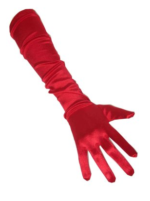 Gala handschoenen rood