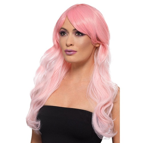 Fashion pruik Ombre roze