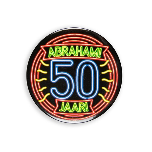 Button Abraham neon