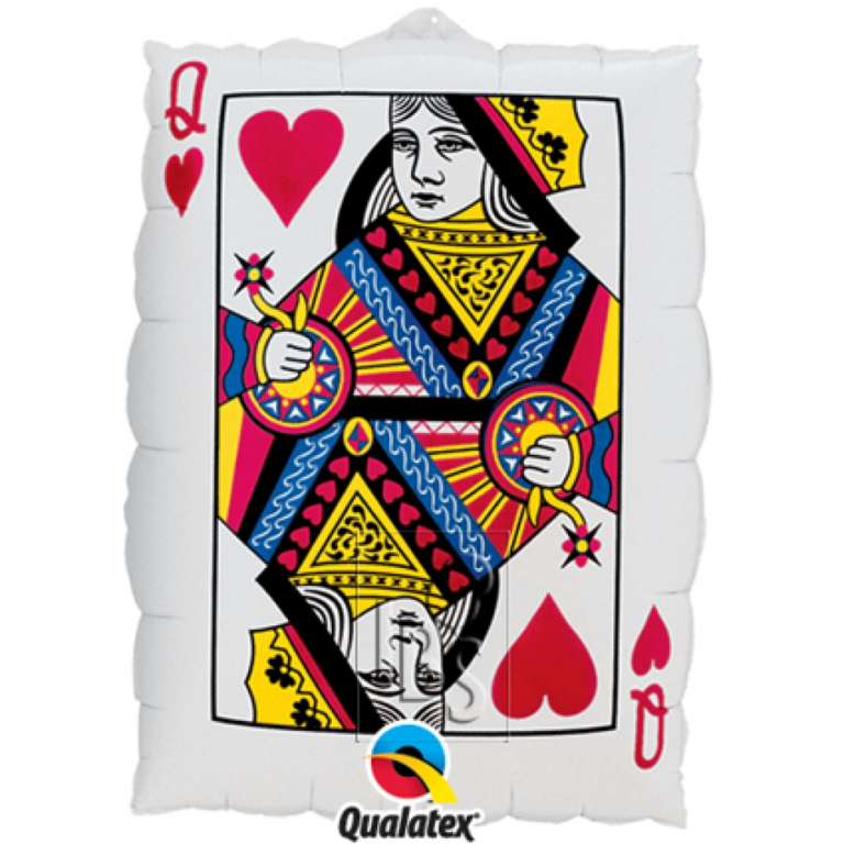 Folieballon Queen of hearts/ ace of spades 76cm
