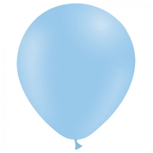 Ballonnen pastel blauw MAT 50 stuks