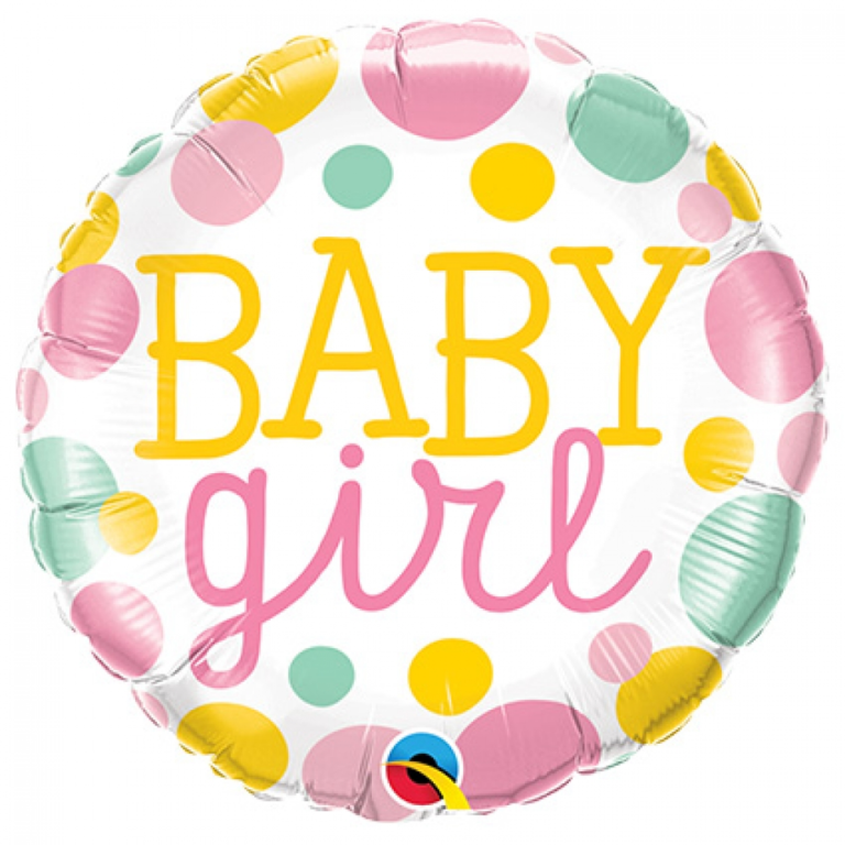 Folieballon baby girl 46cm