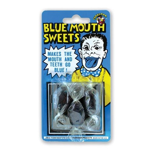Blauwe mond snoep