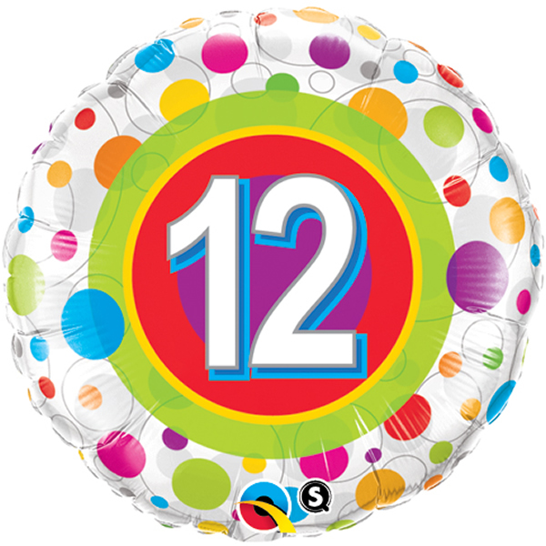 Folieballon stippen 12
