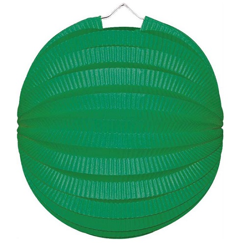 Lampion bol groen 23cm