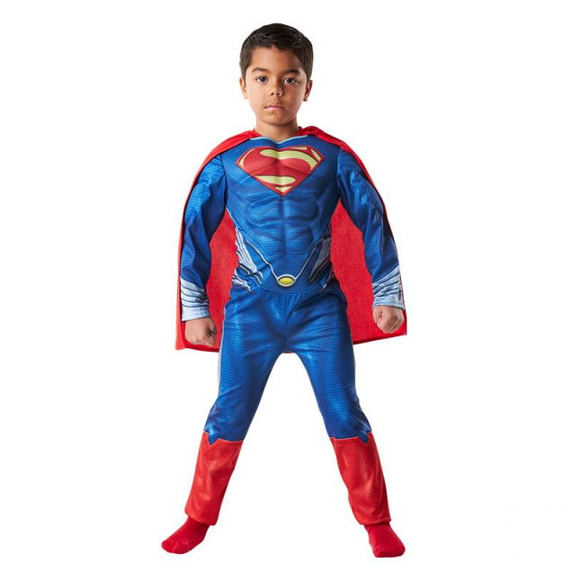 Superman met spieren 7-8jaar