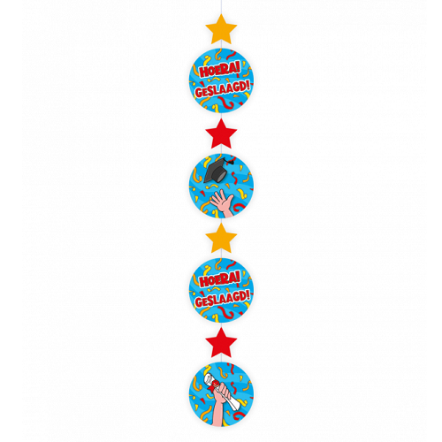 Hang decoratie Geslaagd cartoon 1.20m