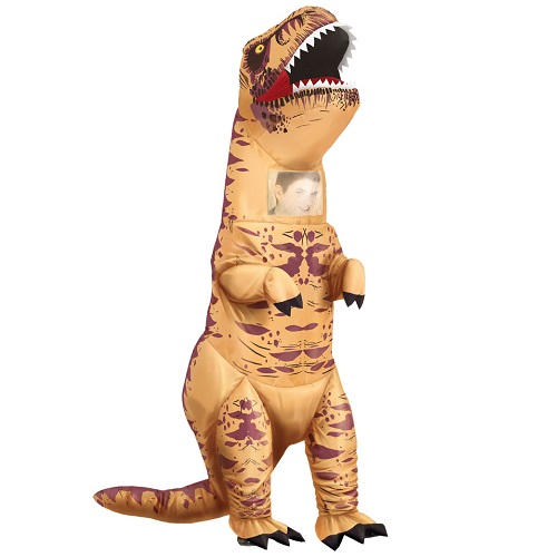Opblaasbaar dinosaurus kostuum