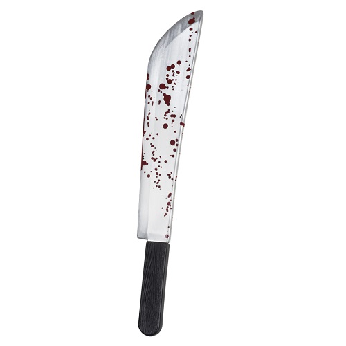 Machete met bloed 53cm