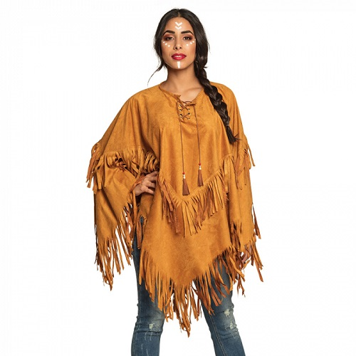 Poncho Indiaan one size