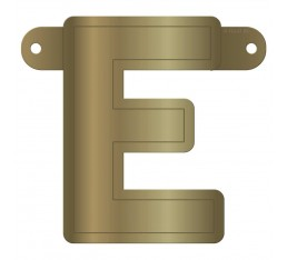 Letterslinger letter E goud