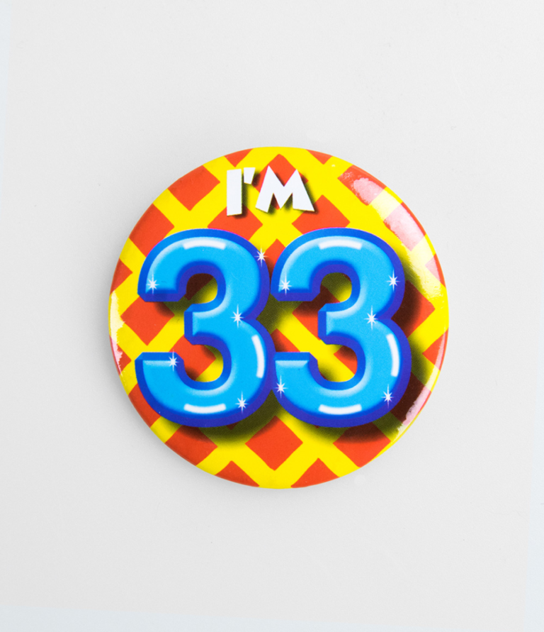 Button 33 jaar