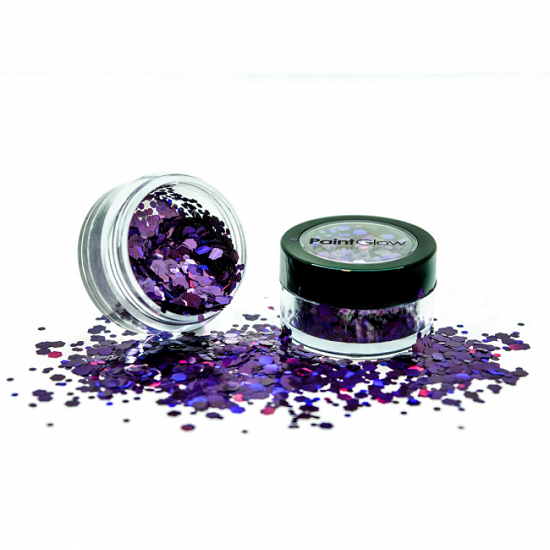 Chunky glitter Paint Glow holografisch Purple Fury