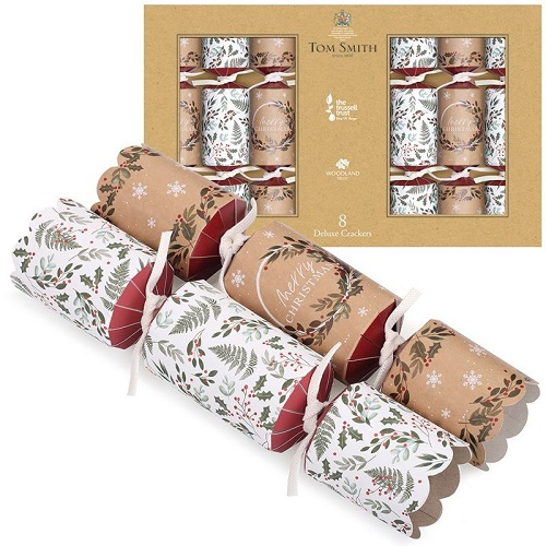 8 st. Christmas Crackers Deluxe Kraft 14 inch XAMTS2405