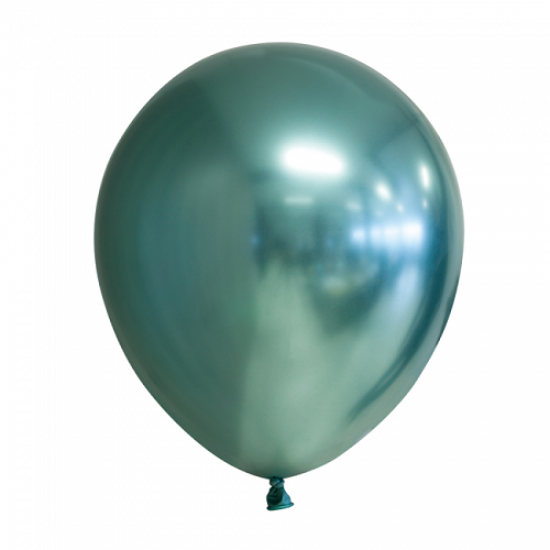 Ballonnen groen chrome 10 stuks