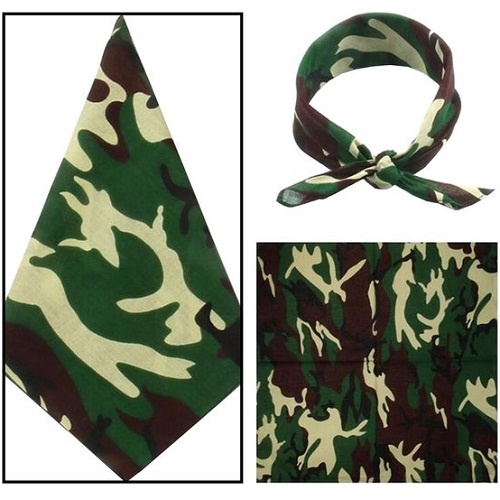 Zakdoek camouflage 59x59