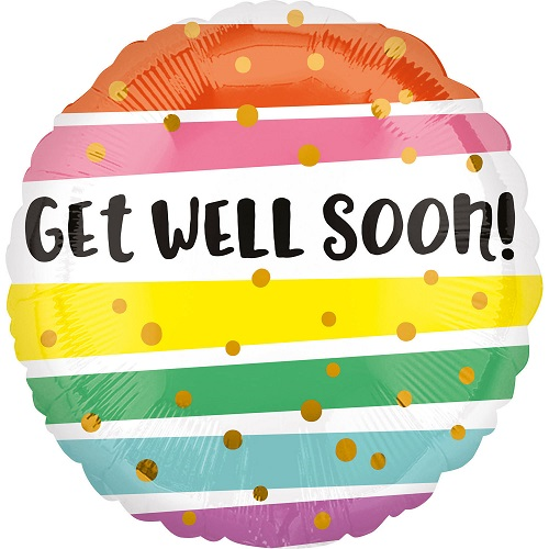 Folieballon get well soon! 43cm