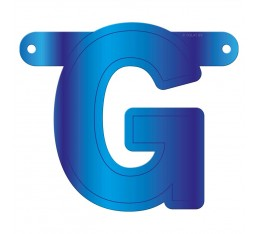 Letterslinger letter G blauw