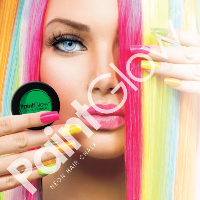 UV hair chalk diverse kleuren - Neon blauw