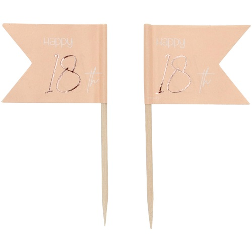 Cocktailprikkers Elegant Lush Blush 18 jaar 36st