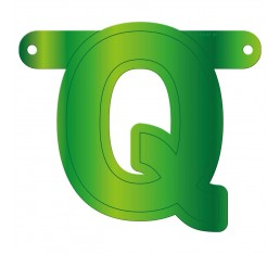 Letterslinger letter Q groen