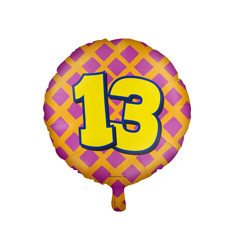 Folieballon happy 13 jaar