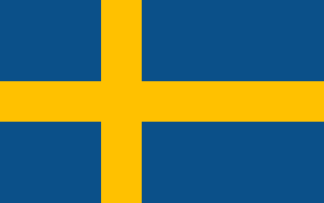 Vlag Zweden 150x90cm