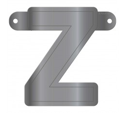 Letterslinger letter Z zilver