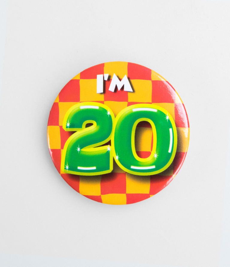 Button 20 jaar