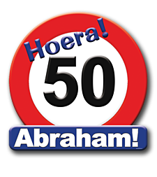 Deurbord verkeersbord 50 Abraham