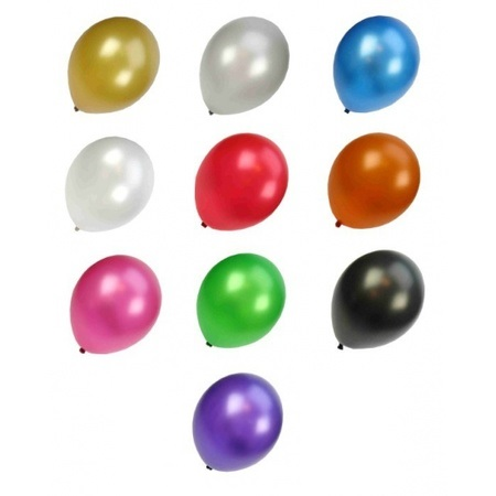 Ballonnen mix metallic 100st