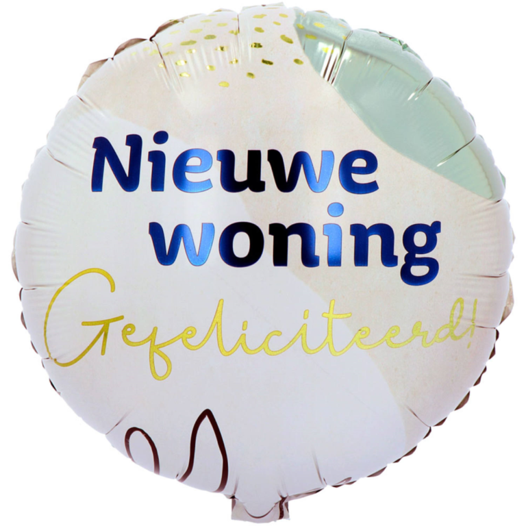 Folieballon Nieuwe Woning 45cm