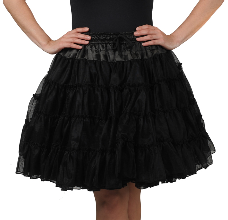Petticoat luxe 3- laags zwart