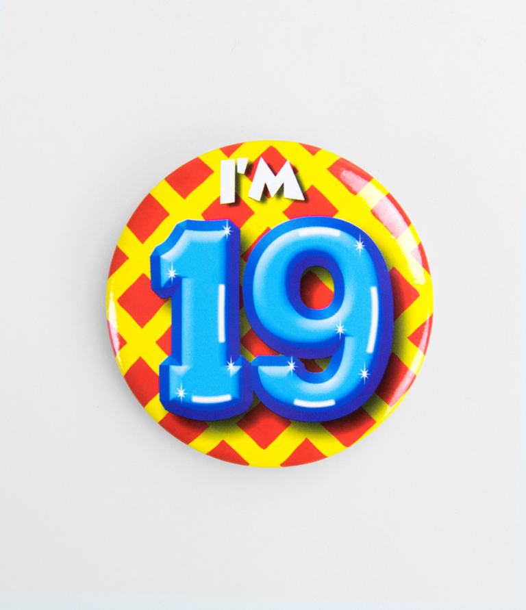 Button 19 jaar