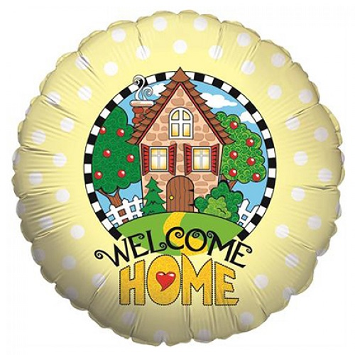 Folieballon welkom thuis huisje
