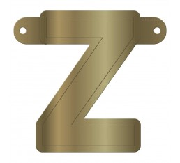 Letterslinger letter Z goud