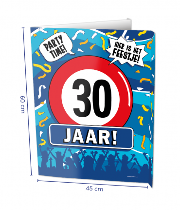 Window sign 30 jaar