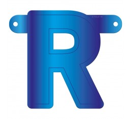 Letterslinger letter R blauw