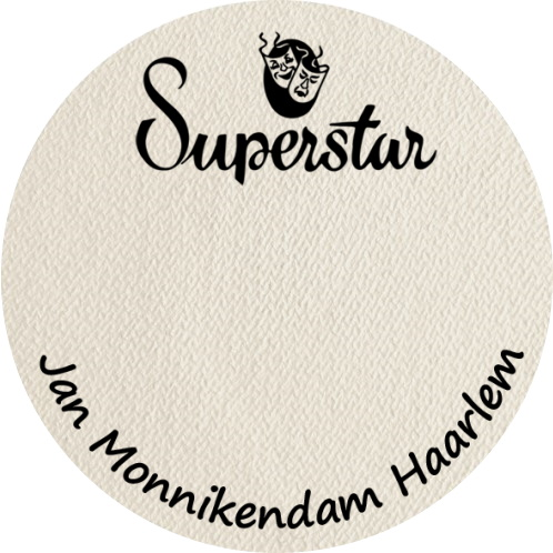 022 waterschmink Superstar Skull grijs/wit