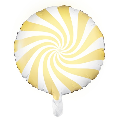 Folieballon candy geel 45cm