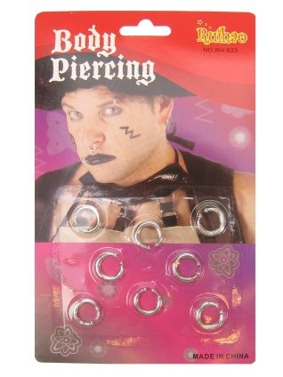 8 piercings op kaart