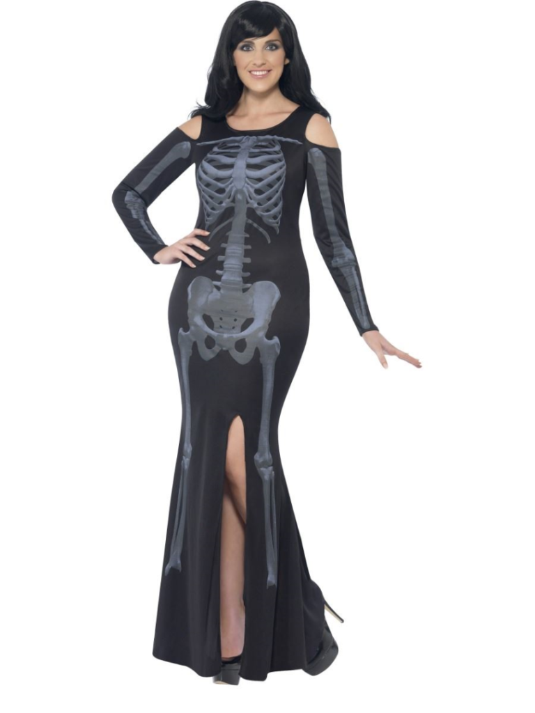 Curves skeleton jurk PLUS SIZES