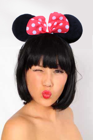 Diadeem oren Minnie Mouse