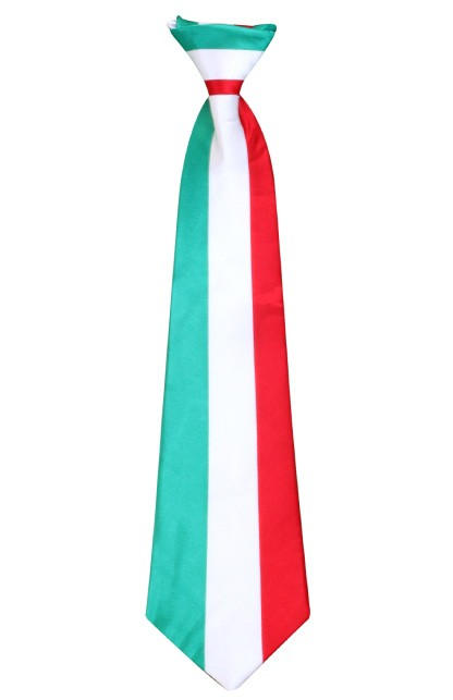 Stropdas satijn Italiaanse vlag
