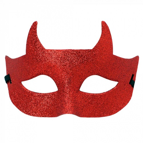 Oogmasker duivel glitter