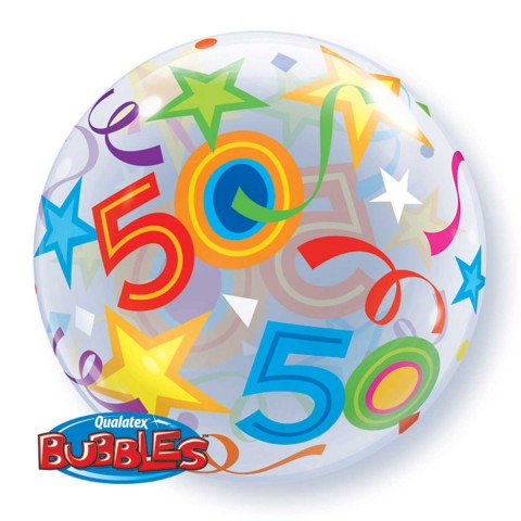 Bubbels ballon 50 jaar 56cm